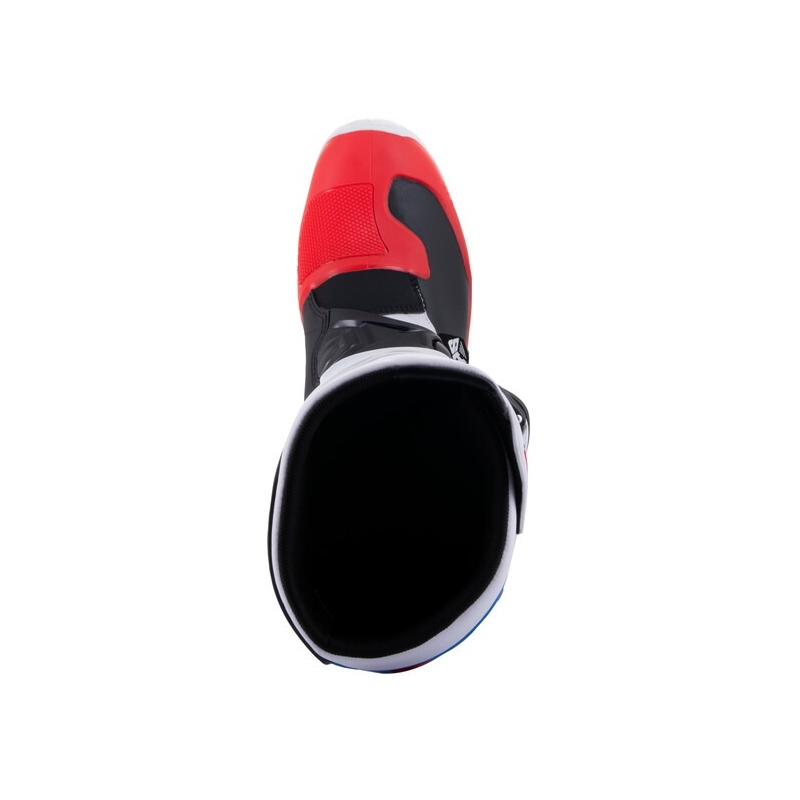 Alpinestars TECH 3 motokroso batai balta-juoda-mėlyna-raudona