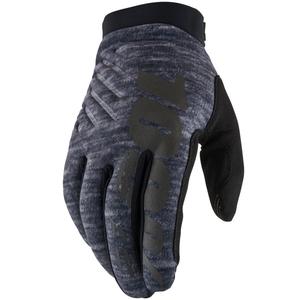 Motokroso pirštinės 100% - JAV BRISKER grey II