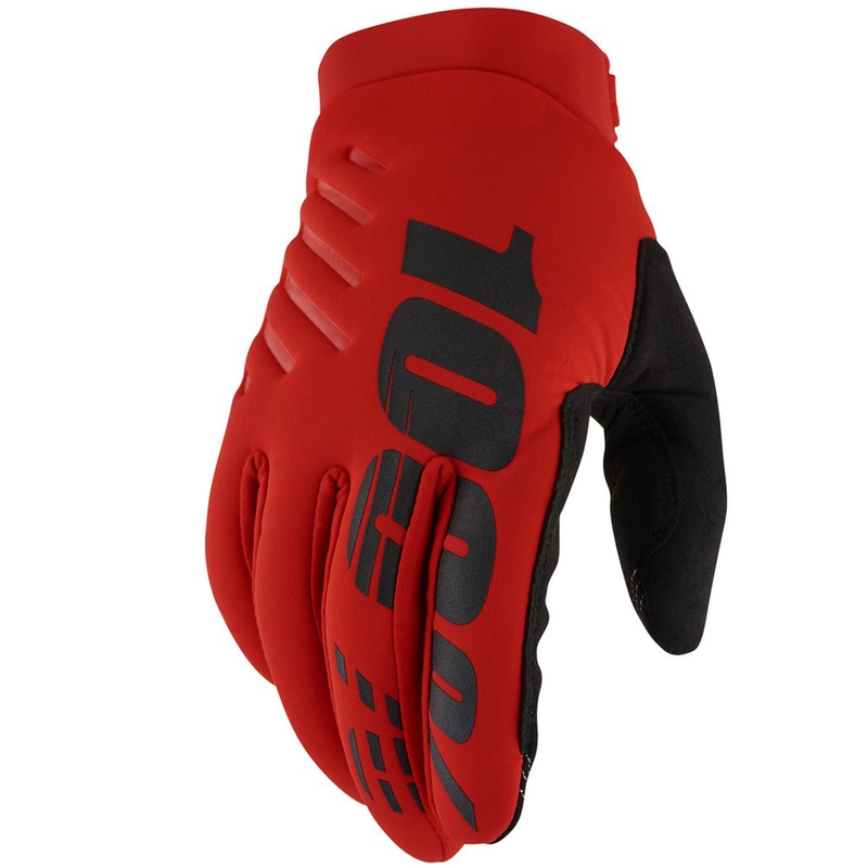 Motokroso pirštinės 100% - JAV BRISKER red II
