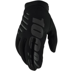 Moteriškos motokroso pirštinės 100% - USA BRISKER black