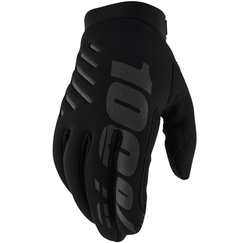 Moteriškos motokroso pirštinės 100% - USA BRISKER black