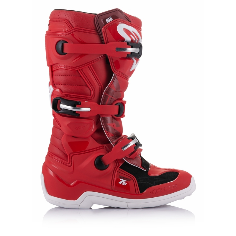 Vaikiški motociklininko batai Alpinestars Tech 7 S Red