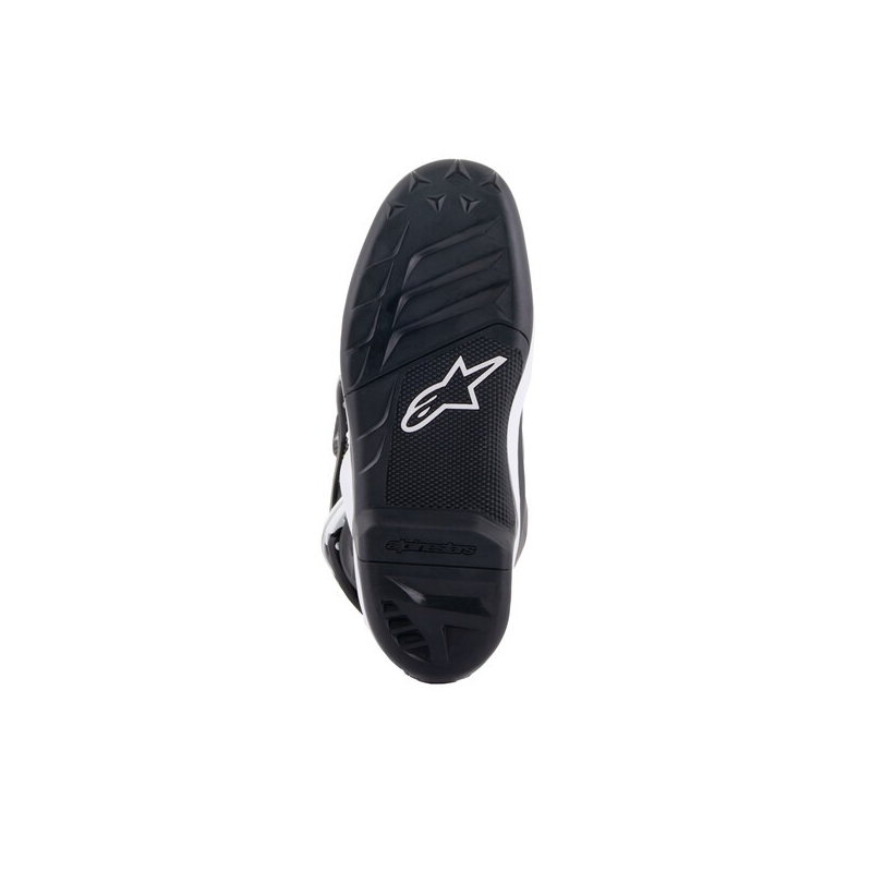 Alpinestars Tech 7 S juodi, balti, geltoni ir mėlyni motociklininko batai vaikams