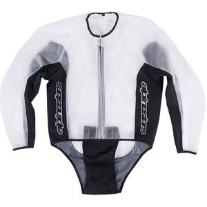 "Alpinestars" lenktynių striukė nuo lietaus juoda ir juoda
