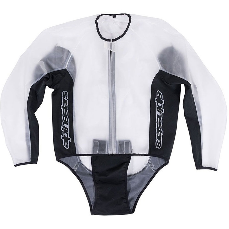 "Alpinestars" lenktynių striukė nuo lietaus juoda ir juoda