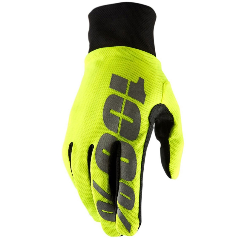 Motokroso pirštinės 100% HYDROMATIC neon yellow