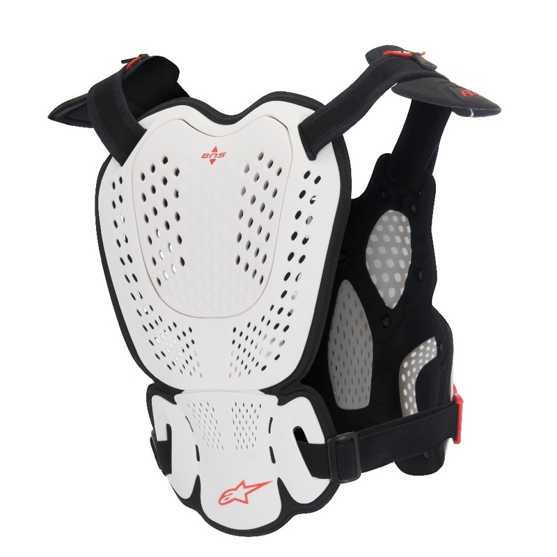 Alpinestars A-1 Roost Guard CE2 balta-juoda-raudona