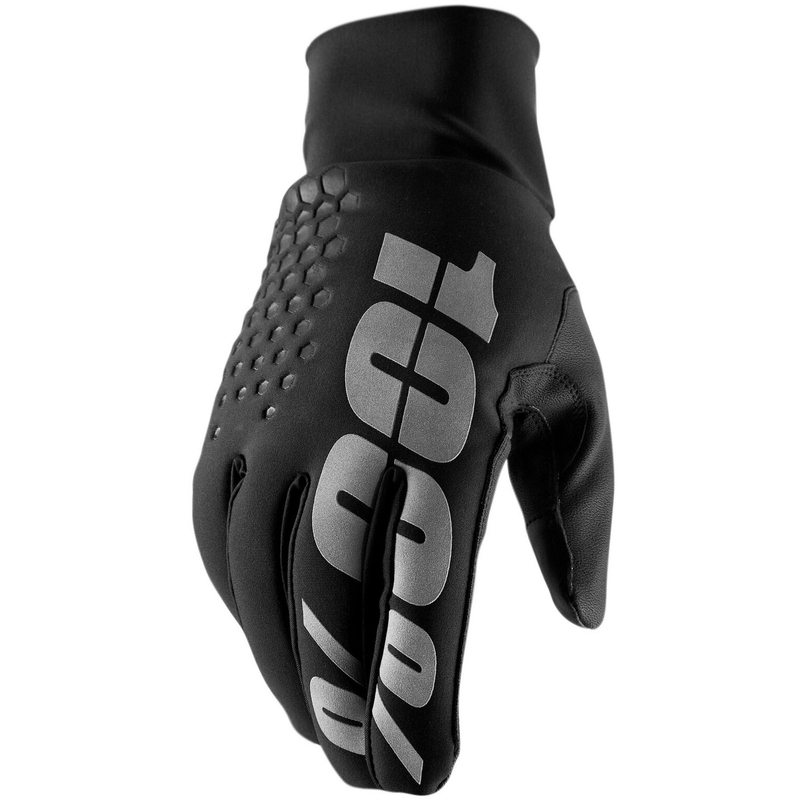 Motokroso pirštinės 100% HYDROMATIC BRISKER juodos spalvos