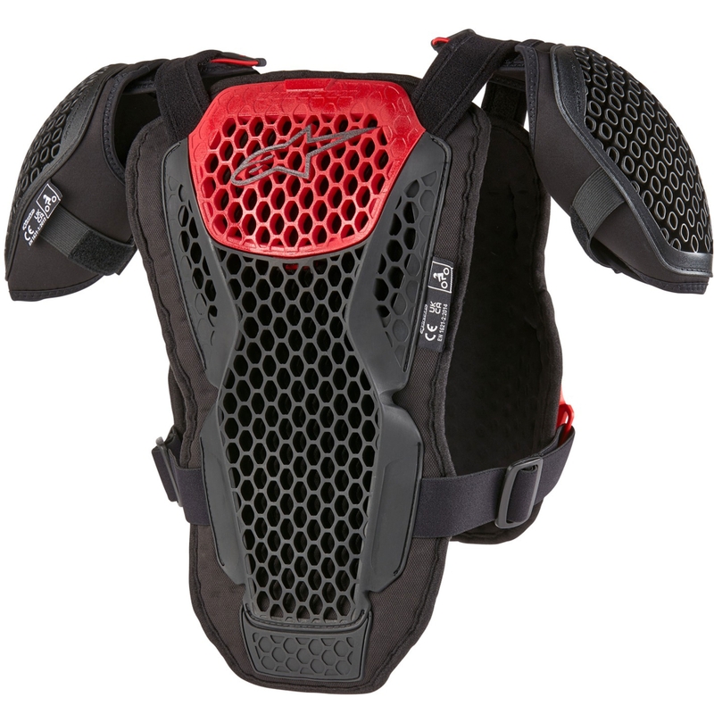 Alpinestars Bionic Action Youth krūtinės ląsta juoda ir raudona