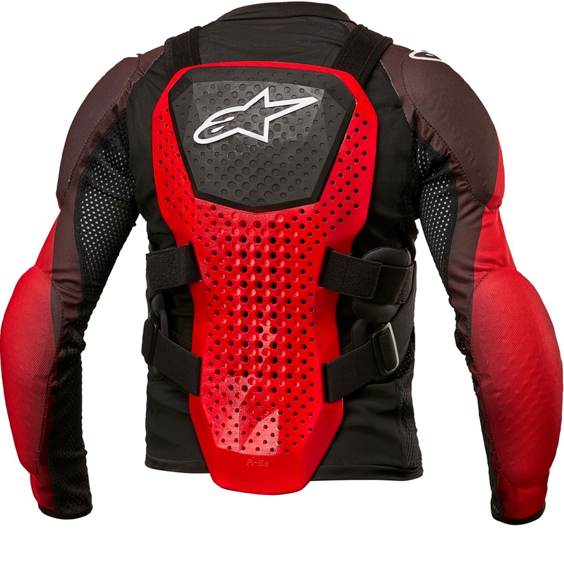 "Alpinestars Bionic Tech Youth" juodos, baltos ir raudonos spalvų kėbulo apsauga