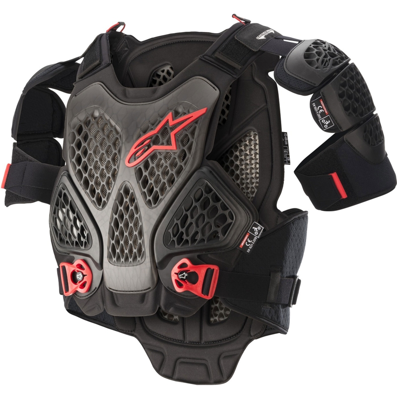 Alpinestars A-6 juoda-antracito-raudona kėbulo apsauga