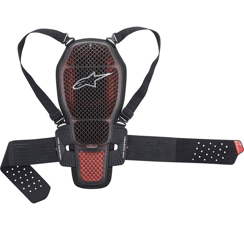 Alpinestars Nucleon KR-1 CELL CE2 skaidrios-pilkos-raudonos-juodos spalvos stuburo apsauga