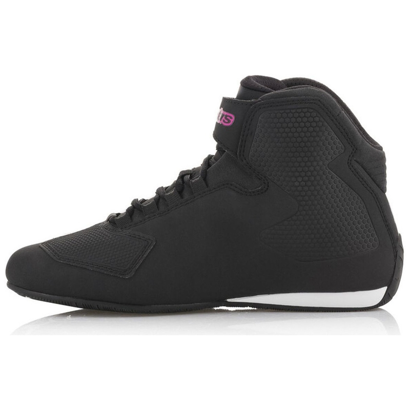 Alpinestars Stella Sector Moterų motociklininkų batai juodai violetinės spalvos