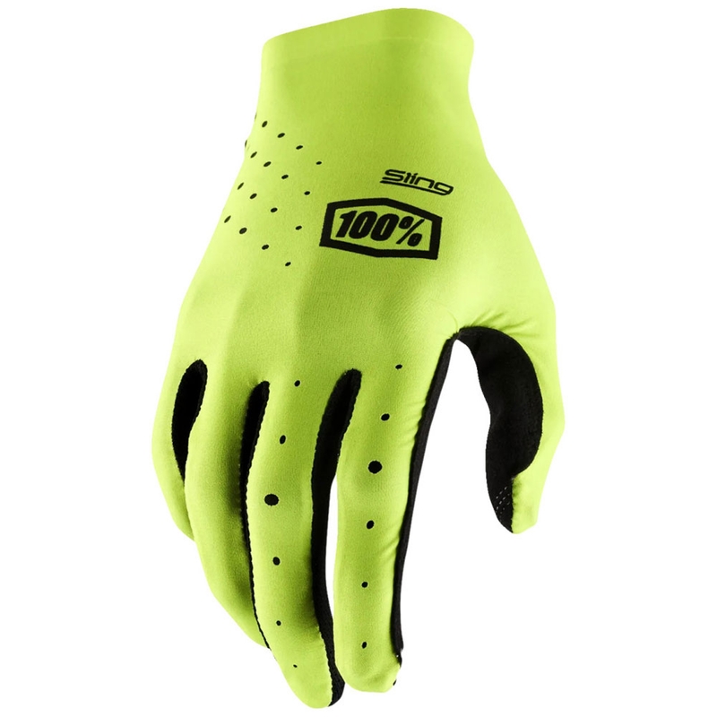 Motokroso pirštinės 100% SLING geltonos