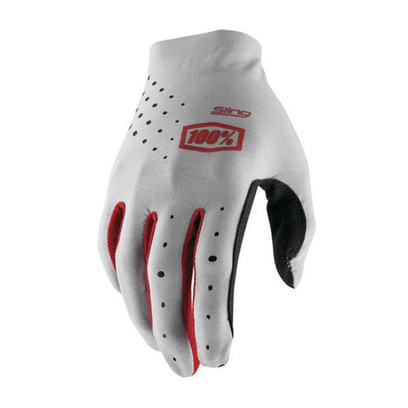 Motokroso pirštinės 100% SLING pilkos spalvos
