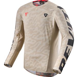 Motokroso marškinėliai Revit Thirteen sand