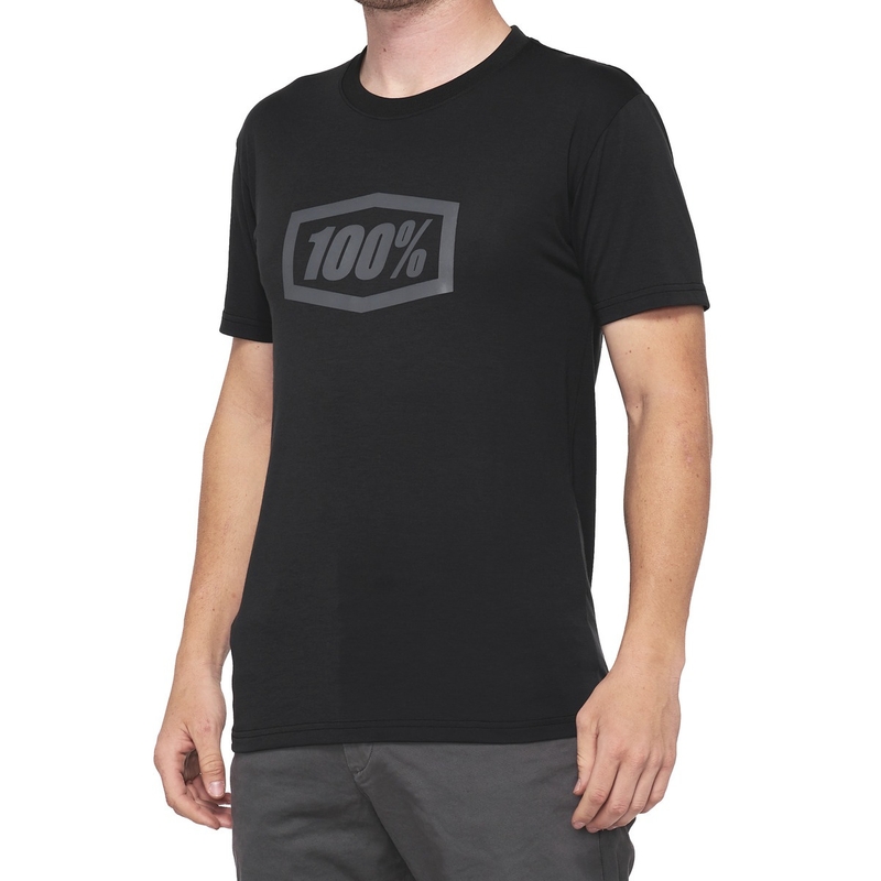 Marškinėliai 100% - JAV ICON TECH juodi