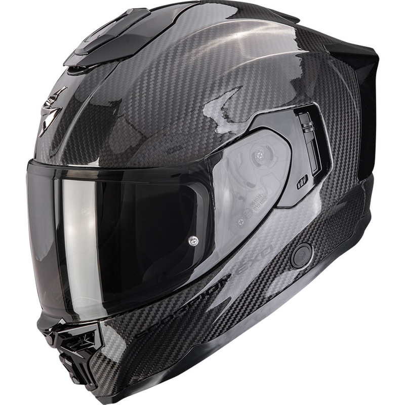 Scorpion EXO-1500 Carbon Air Solid uždaras motociklo šalmas, juodas
