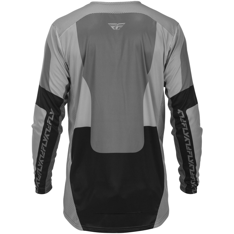 Motokroso marškinėliai FLY Racing Lite pilkai juodi