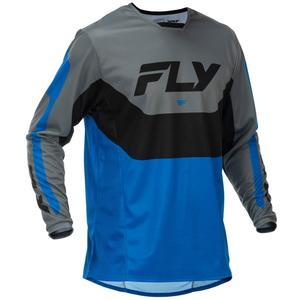 Motokroso marškinėliai FLY Racing Kinetic USA blue-grey-black