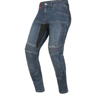 Moteriški motociklo džinsai Ayrton 505, skalbtos mėlynos spalvos