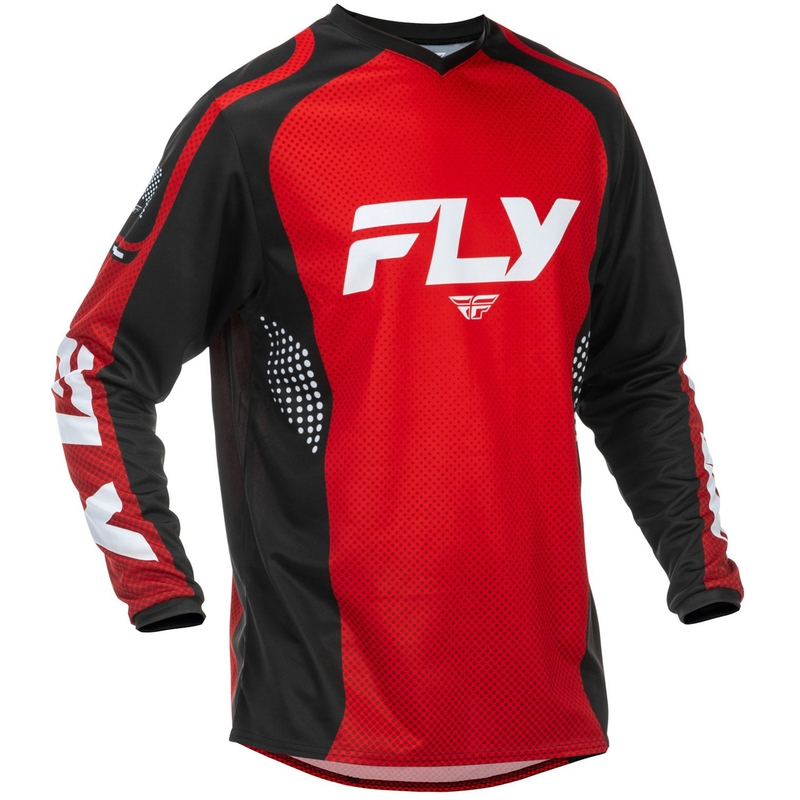 Motokroso marškinėliai FLY Racing F-16 raudona-juoda-balta