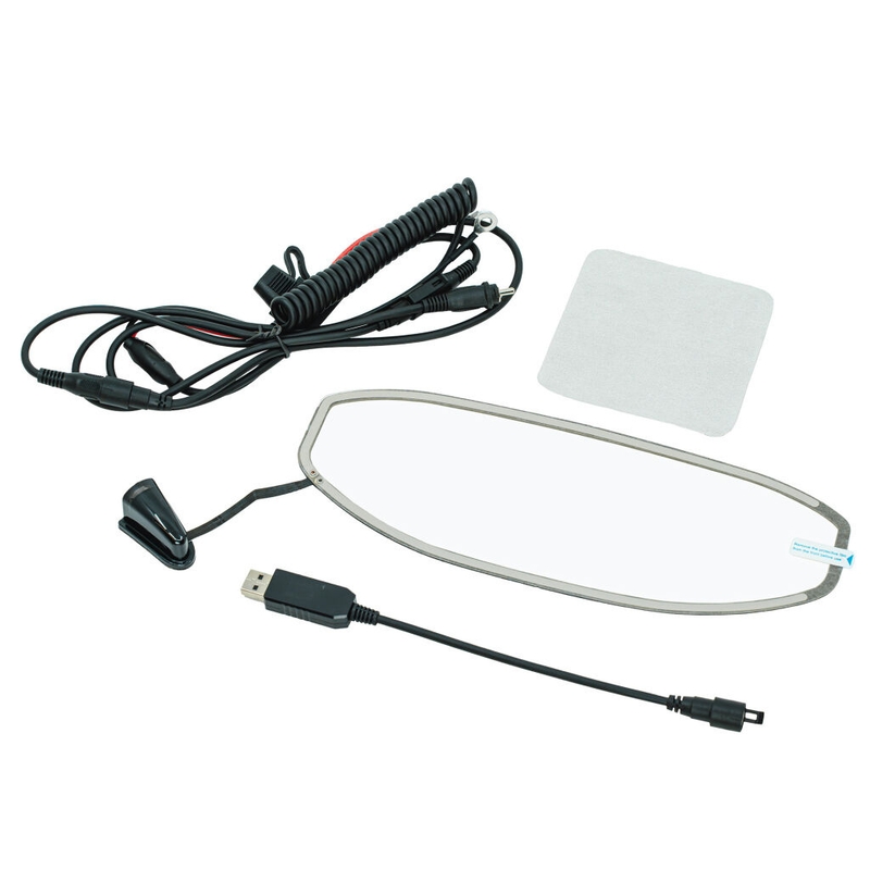 LS2 motociklininkų šalmams skirtas elektra šildomas plexisklas, skaidrus