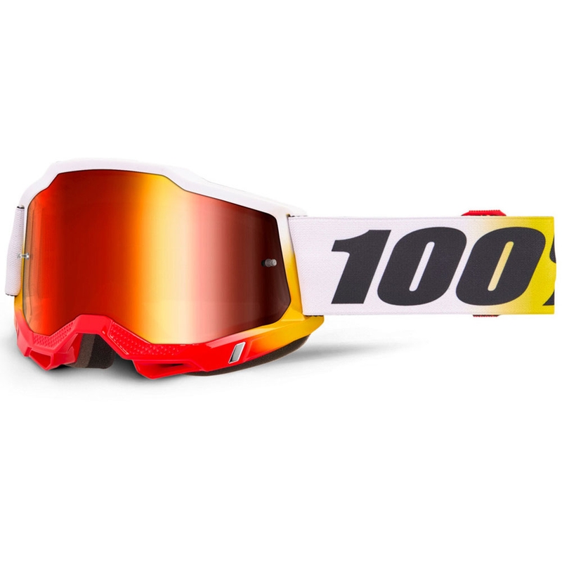 Motokroso akiniai 100% Accuri 2 TORKEN su raudonu plexi