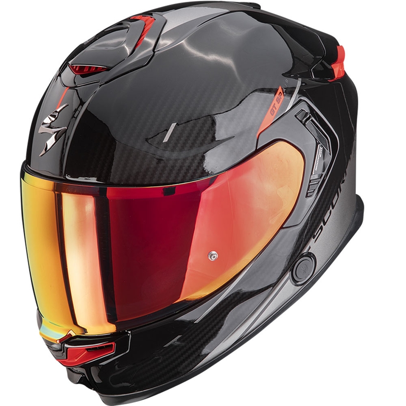 Integruotas motociklininko šalmas Scorpion EXO-GT SP Air Asphalt juodas-sidabrinis