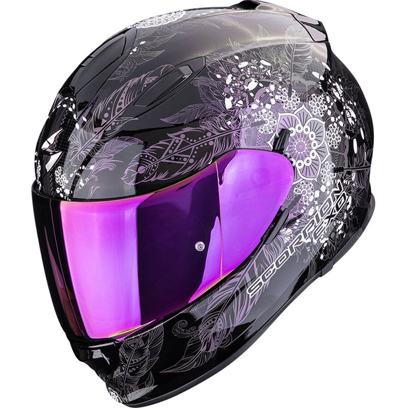 Integruotas motociklininko šalmas Scorpion EXO-491 Dream juodas chameleonas