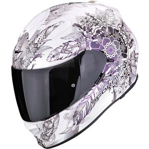 Integruotas motociklininko šalmas Scorpion EXO-491 Dream white chameleon