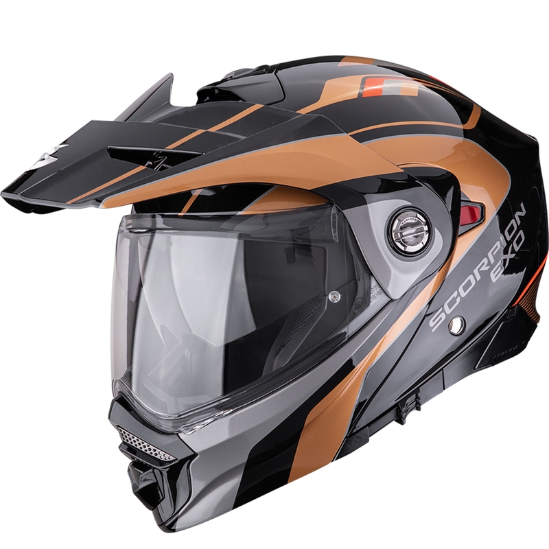 Enduro motociklininko šalmas Scorpion ADX-2 Kamps black-copper