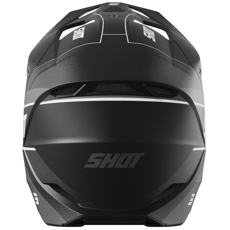 Motokroso šalmas Shot Furious Dust matinės juodos spalvos