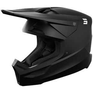Motokroso šalmas Shot Furious Solid Matte Black