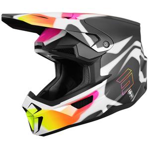 Motokroso šalmas "Shot Lite Devil" matinės juodos spalvos