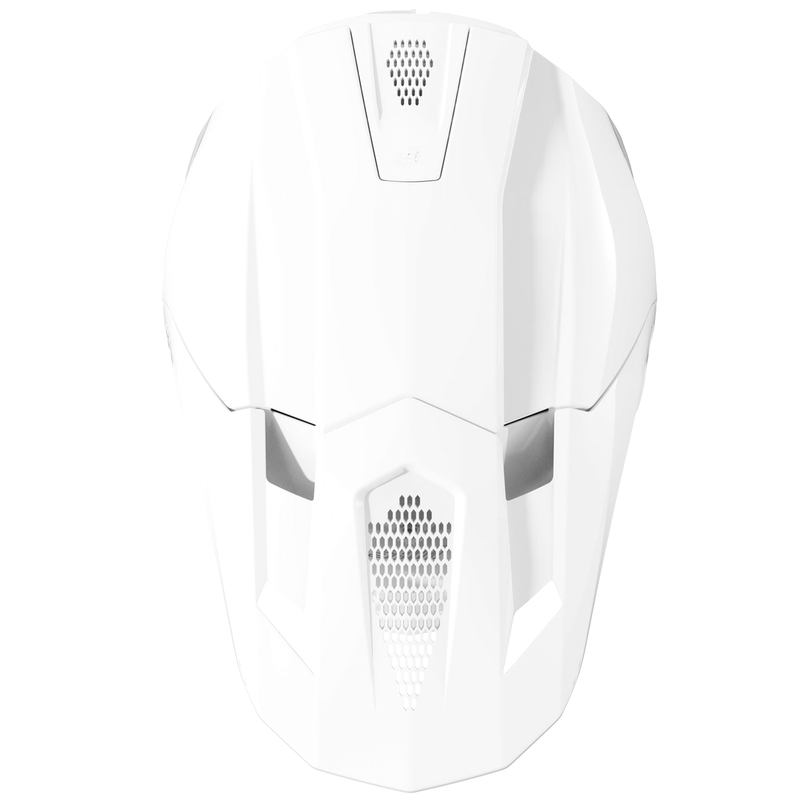 Motokroso šalmas "Shot Lite Solid glossy white
