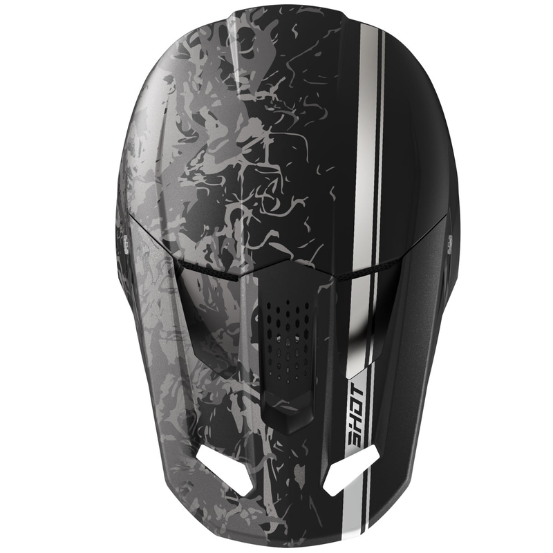 Motokroso šalmas "Shot Speed Battle" matinės juodos spalvos