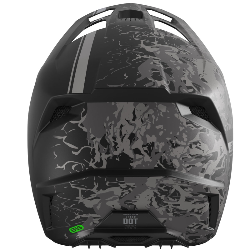 Motokroso šalmas "Shot Speed Battle" matinės juodos spalvos