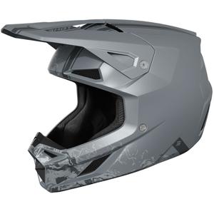Motokroso šalmas Shot Speed Battle matinės pilkos spalvos
