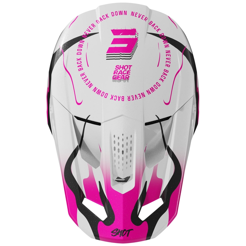 Motokroso šalmas "Shot Speed Beast pearl pink
