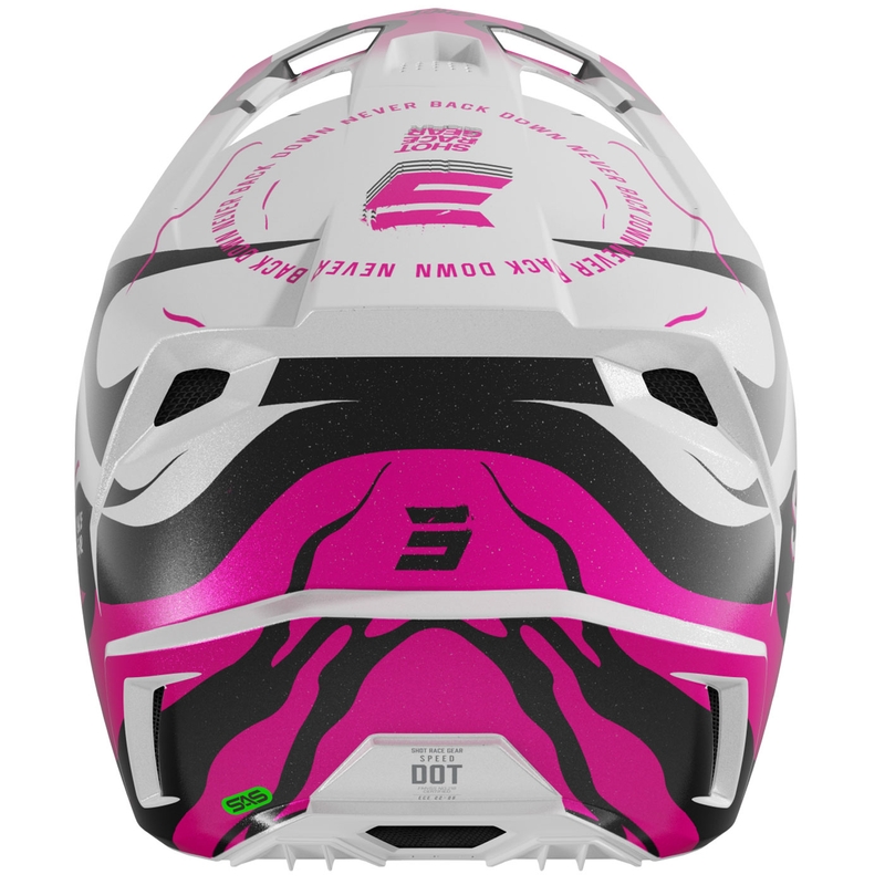 Motokroso šalmas "Shot Speed Beast pearl pink