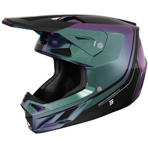 Motokroso šalmas Shot Speed Fury blizgus cameleon