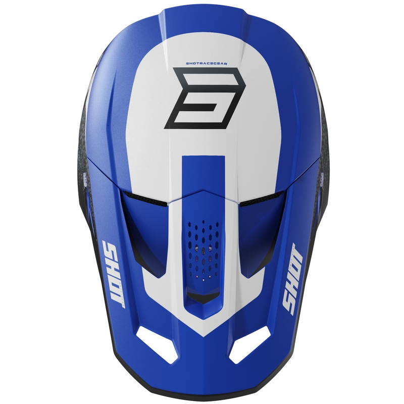 Motokroso šalmas Shot Speed Hybrid matinis mėlynas