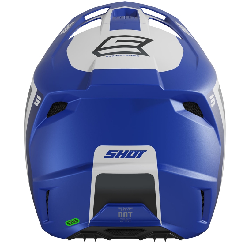 Motokroso šalmas Shot Speed Hybrid matinis mėlynas