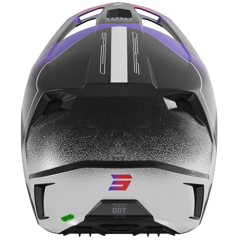 Motokroso šalmas "Shot Speed Olymp pearl purple