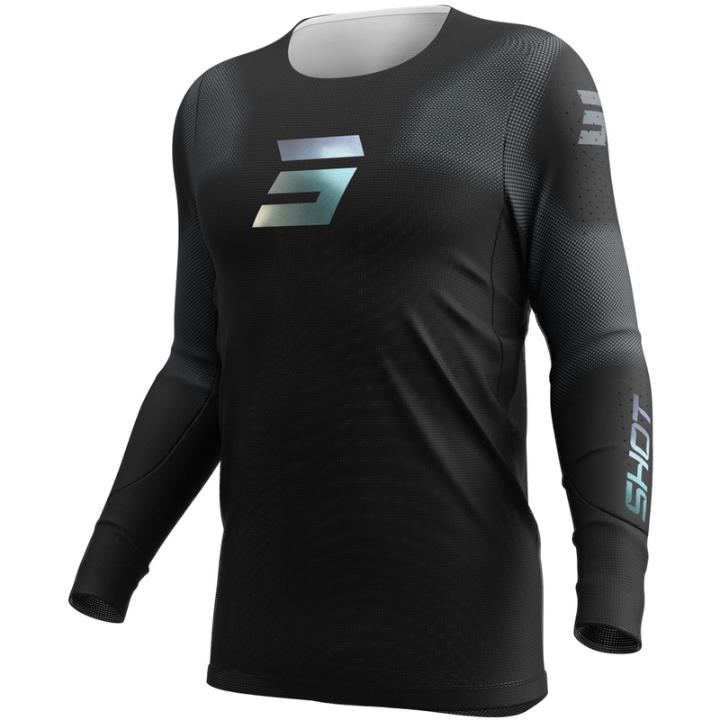 Motokroso marškinėliai Shot Aerolite Space black