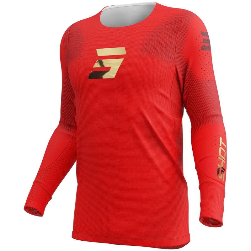 Motokroso marškinėliai Shot Aerolite Space red