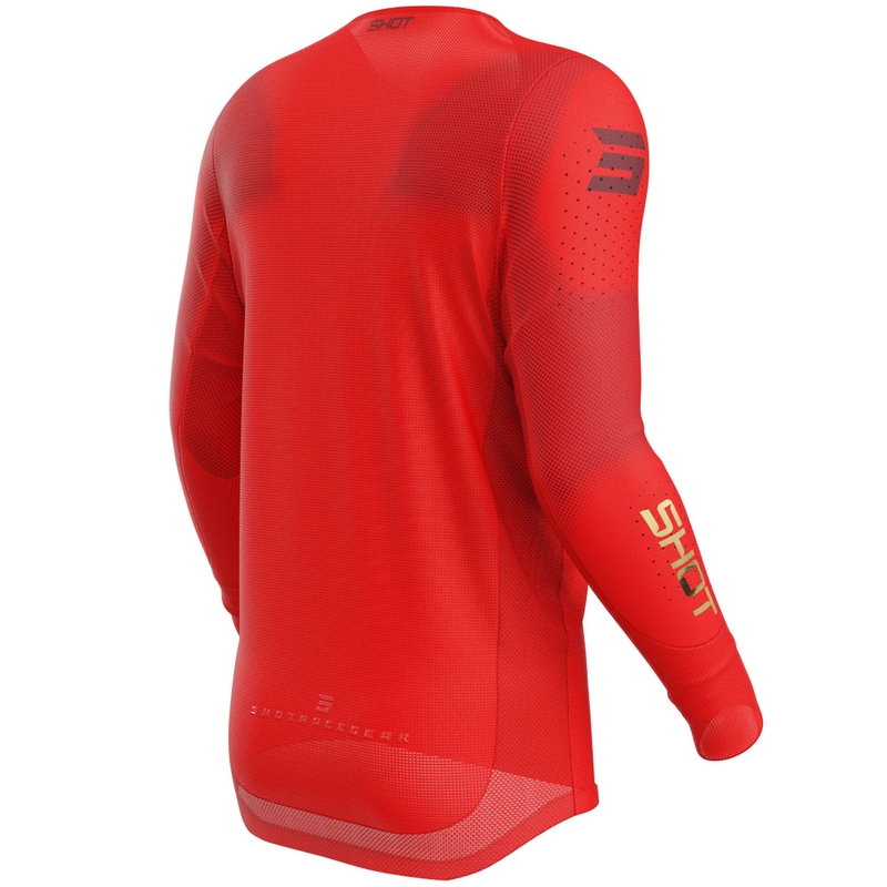Motokroso marškinėliai Shot Aerolite Space red