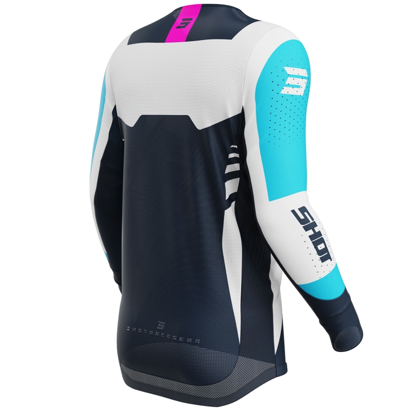 Motokroso marškinėliai Shot Aerolite Sprint blue
