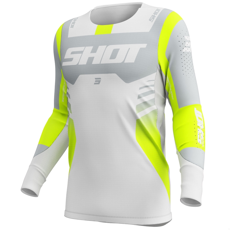 Motokroso marškinėliai Shot Aerolite Sprint grey